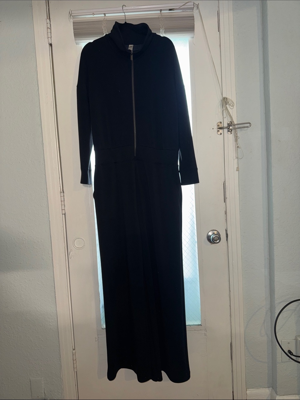 Spanx Black Zip-Front Jumpsuit 2x
